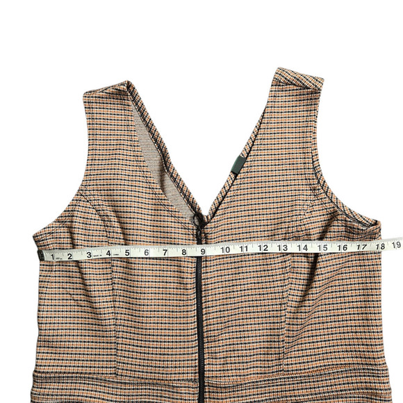 Wild Fable Brown Plaid Jumpsuit Size: XL - Picture 4 of 6